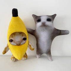 Banane Katze Plüschtiere Cartoon weiche Plüschpuppen Maskottchen Geburtstag Weihnachten Geschenk