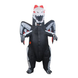 BoneDragon Cosplay Aufblasbare Kostüm Ganzkörper Aufblasen Kleidung Halloween Party Verkleidung Anzug