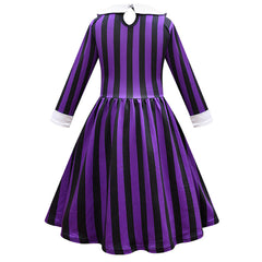 Mädchen Wednesday Addams Enid Sinclair Kleid langarm Kleid