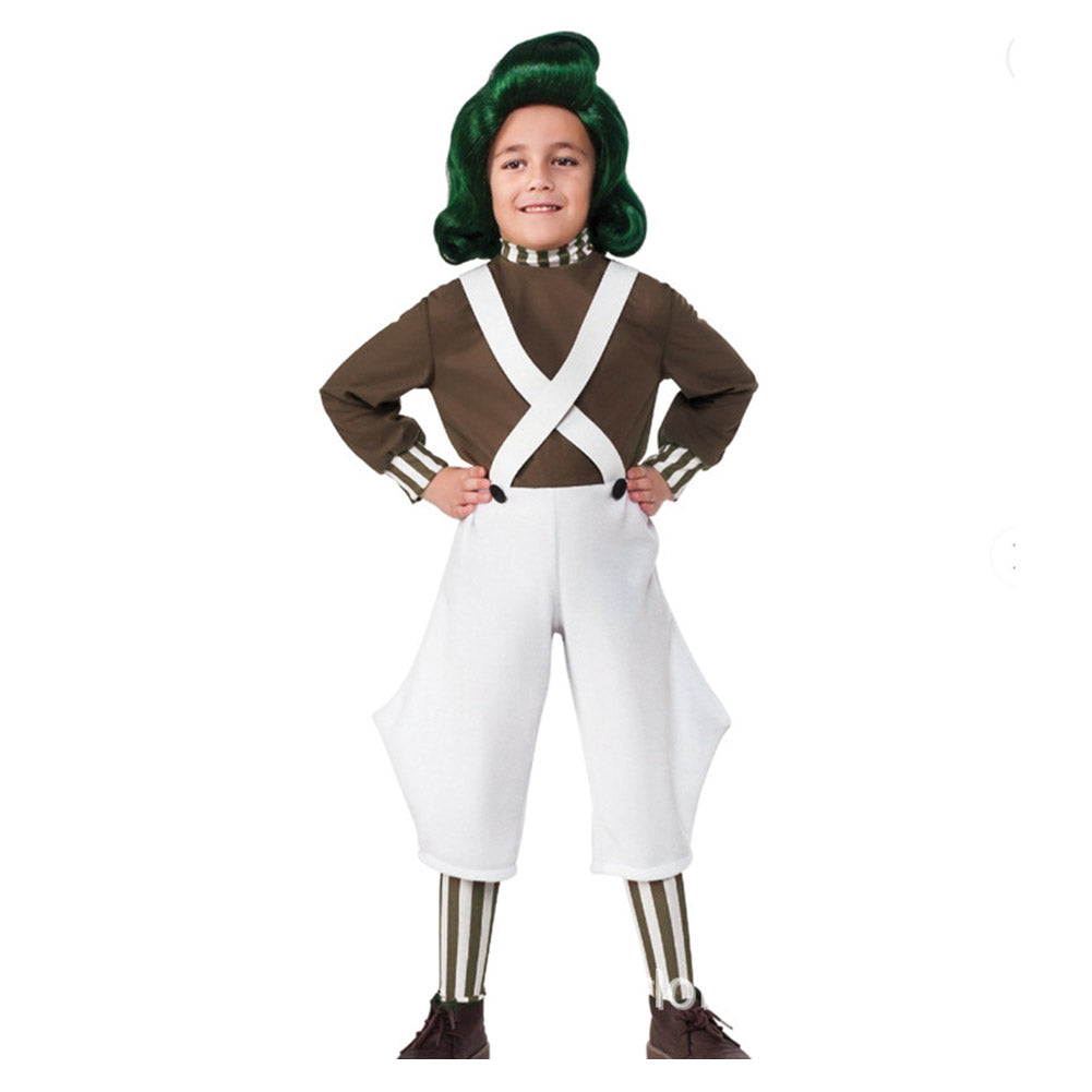 Charlie and the Chocolate Factory Kinder Wonka - Oompa Cosplay Kostüm Outfits Film