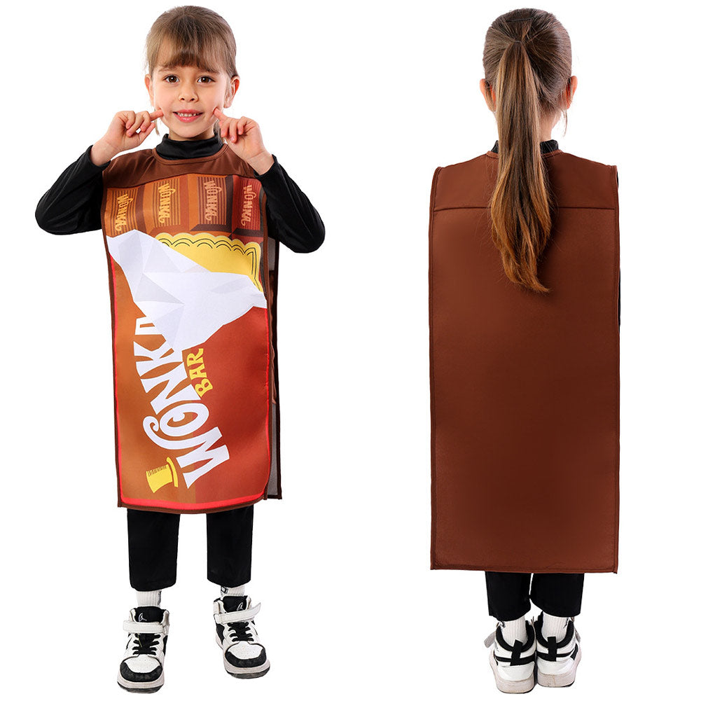 Charlie und die Schokoladenfabrik Kinder Schokolade Gold Coupon Cosplay Kostüm Outfits Halloween Karneval Anzug