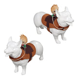 Cosplay Kostüm Outfits Halloween Karneval Anzug Ritter Stil mit Puppe PET Hunde Kleidung