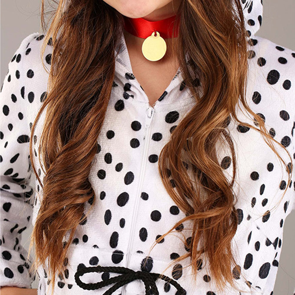 Cruella Fleckenhund Cosplay Tier Kostüm Outfits Halloween Karneval Anzug