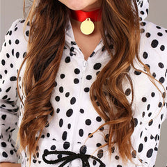 Cruella Fleckenhund Cosplay Tier Kostüm Outfits Halloween Karneval Anzug