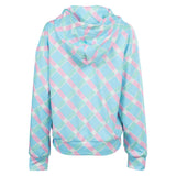 Damen blau Hoodie Cosplay Kostüm Hoodie Mantel Outfits Halloween Karneval Party Anzug Halloween Produkte