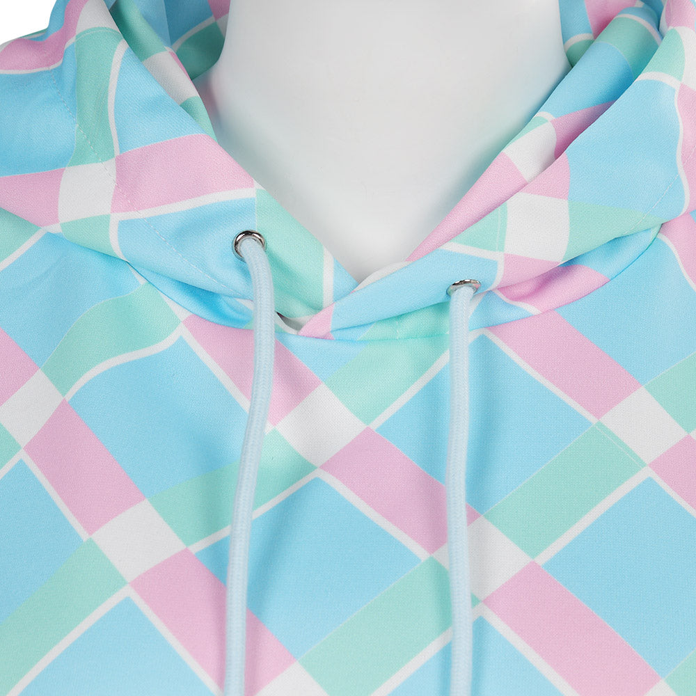 Damen blau Hoodie Cosplay Kostüm Hoodie Mantel Outfits Halloween Karneval Party Anzug Halloween Produkte
