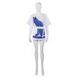 Damen blau Retro Style Cosplay Kostüm Outfits Halloween Karneval Anzug