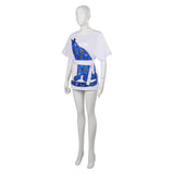 Damen blau Retro Style Cosplay Kostüm Outfits Halloween Karneval Anzug