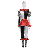 Damen Clown Anzug Cosplay Kostüm Outfits Halloween Karneval Anzug Halloween