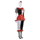 Damen Clown Anzug Cosplay Kostüm Outfits Halloween Karneval Anzug Halloween