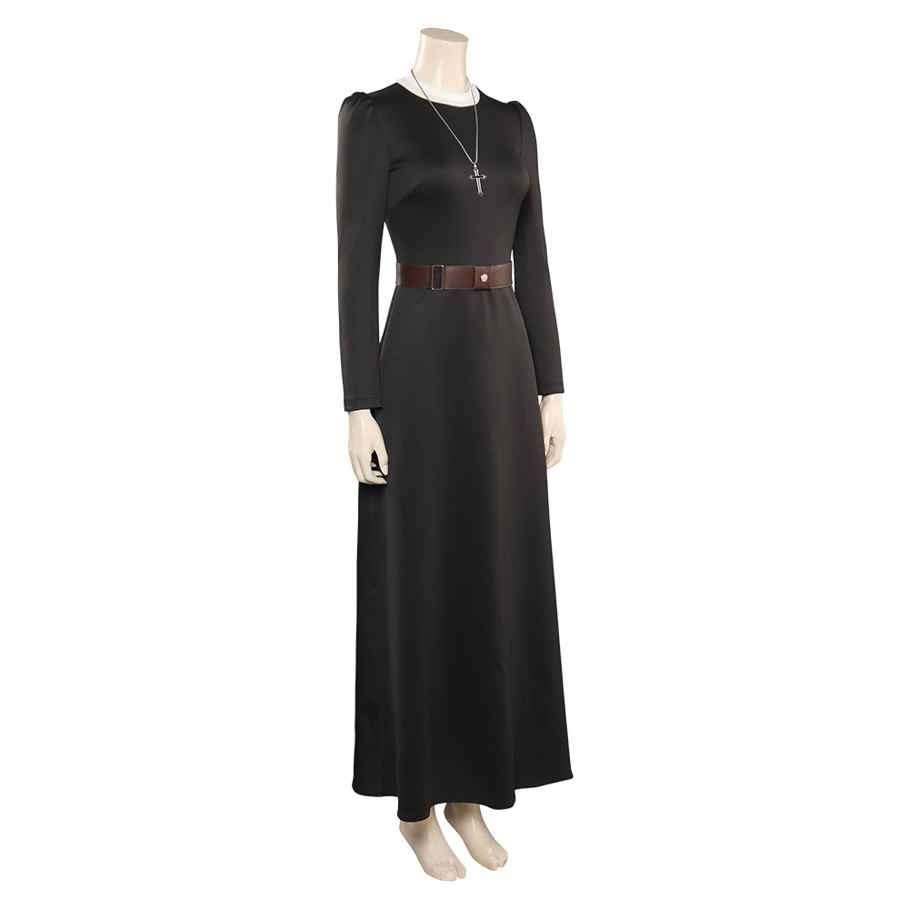 Damen Die Nonne Halloween Cosplay Kostüm Outfits Halloween Karneval Anzug