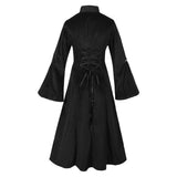 Damen Gothic Cosplay Kostüm Langer Mantel Outfits Steampunk-Outfitl