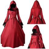 Damen Gothic Renaissance Retro Cosplay Kostüm Kleid Outfits Halloween Karneval Anzug