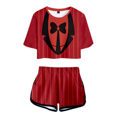 Damen Hazbin Hotel  Alastor Cosplay Kostüm Outfits Halloween Karneval Anzug