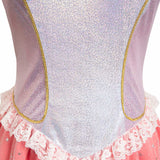 Damen Kleid Cosplay Rosa Garn Rock Cosplay Kostüm Outfits Halloween Karneval Anzug