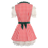 Damen Kleid Retro Oktoberfest Festival Bayerisches Bier Cosplay Kostüm  Reto Kleid Outfits Halloween Karneval Anzug München