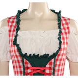 Damen Kleid Retro Oktoberfest Festival Bayerisches Bier Cosplay Kostüm  Reto Kleid Outfits Halloween Karneval Anzug München