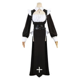 Damen Nonne Cosplay Kostüm Halloween Karneval Party Anzug