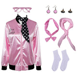 Damen Pink Ladies Jacke Cosplay Kostüm Outfits Halloween Karneval Anzug