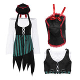 Damen Pirat Cosplay Kostüm Outfits Halloween Karneval Anzug