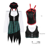 Damen Pirat Cosplay Kostüm Outfits Halloween Karneval Anzug