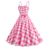 Damen rosa Cosplay Kostüm Rosa Kleid Outfits Halloween Karneval Party Anzug