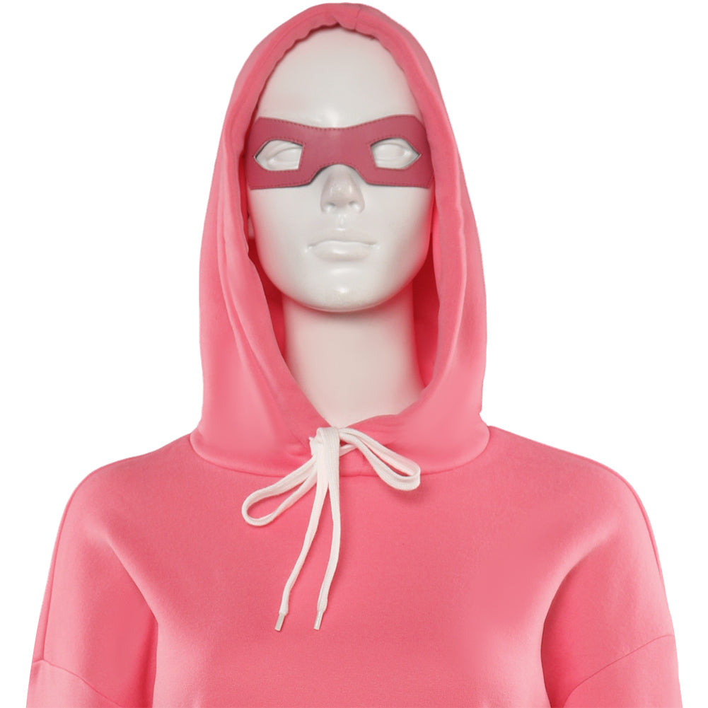 Damen rosa Hoodie Halloween produkte lässig Cosplay Kostüm Outfits Halloween Karneval Anzug
