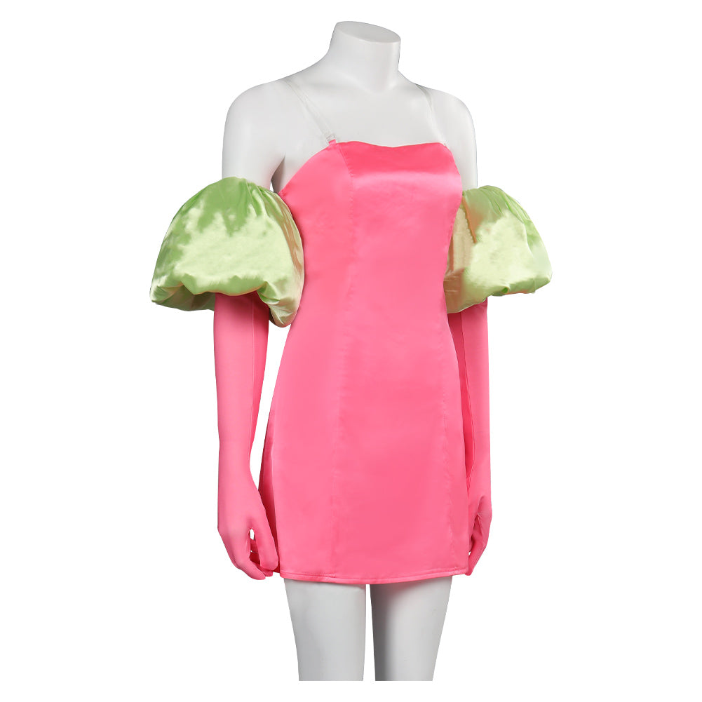 Damen rosa Kleid Kostüm Outfits Halloween Karneval Party Anzug