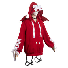 Damen Roter Hoodie Pullover Cosplay Kostüm Outfits Halloween Karneval Anzug