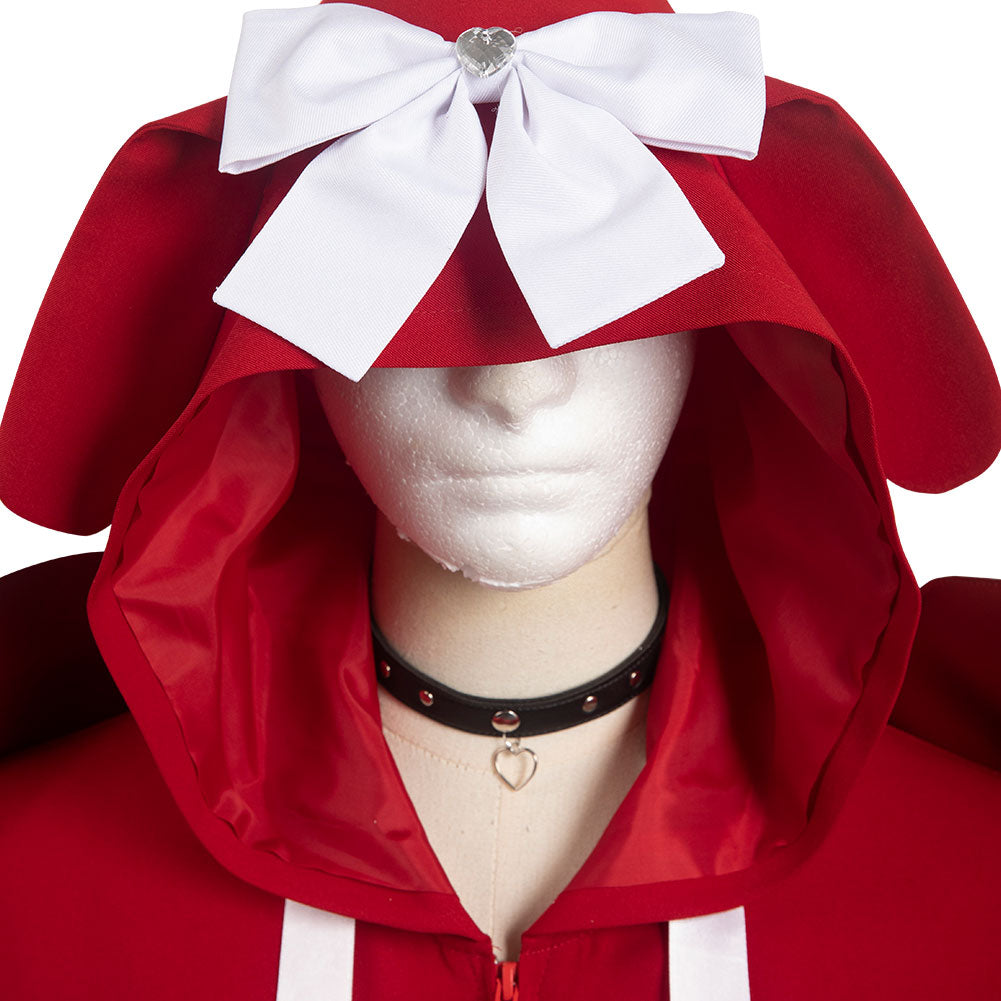 Damen Roter Hoodie Pullover Cosplay Kostüm Outfits Halloween Karneval Anzug