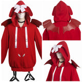 Damen Roter Hoodie Pullover Cosplay Kostüm Outfits Halloween Karneval Anzug