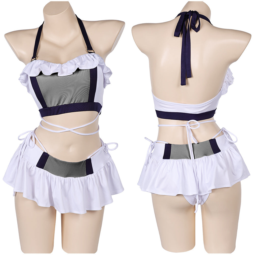 Damen Tifa Cosplay Kostüm Outfits Halloween Karneval Anzug Final Fantasy Bademode
