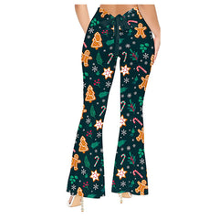 Damen Weihnachten Lebkuchen Yoga Hose Cosplay Kostüm Outfits