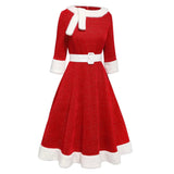 Damen Weihnachten rot Kleid Cosplay Kostüm Outfits Weihnachten Anzug