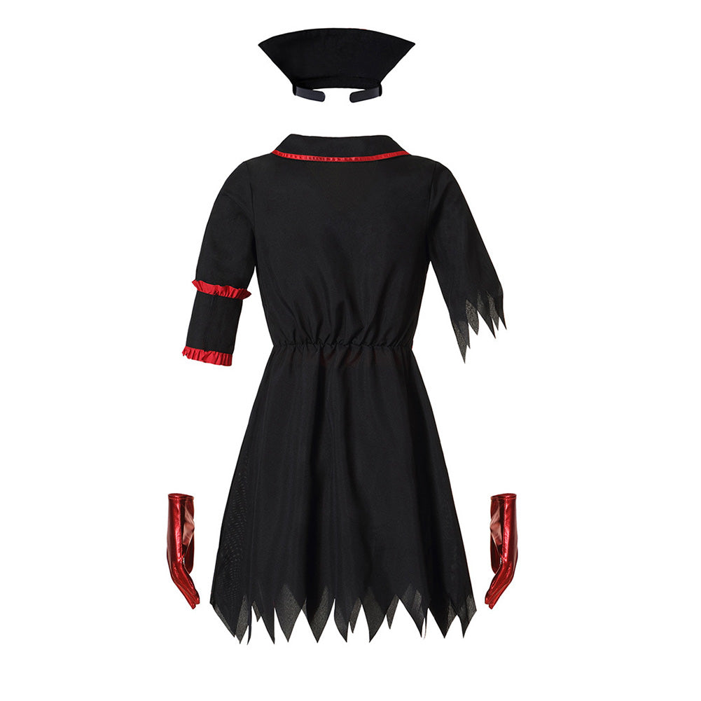 Damen Zombie Krankenschwester Cosplay Kostüm Outfits Halloween Karneval Party Anzug