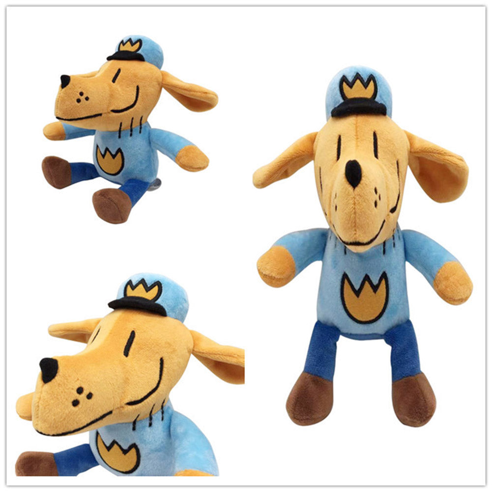 DOG MAN Plüschtiere Cartoon weiche Plüschpuppen Maskottchen Geburtstag Weihnachten Geschenk