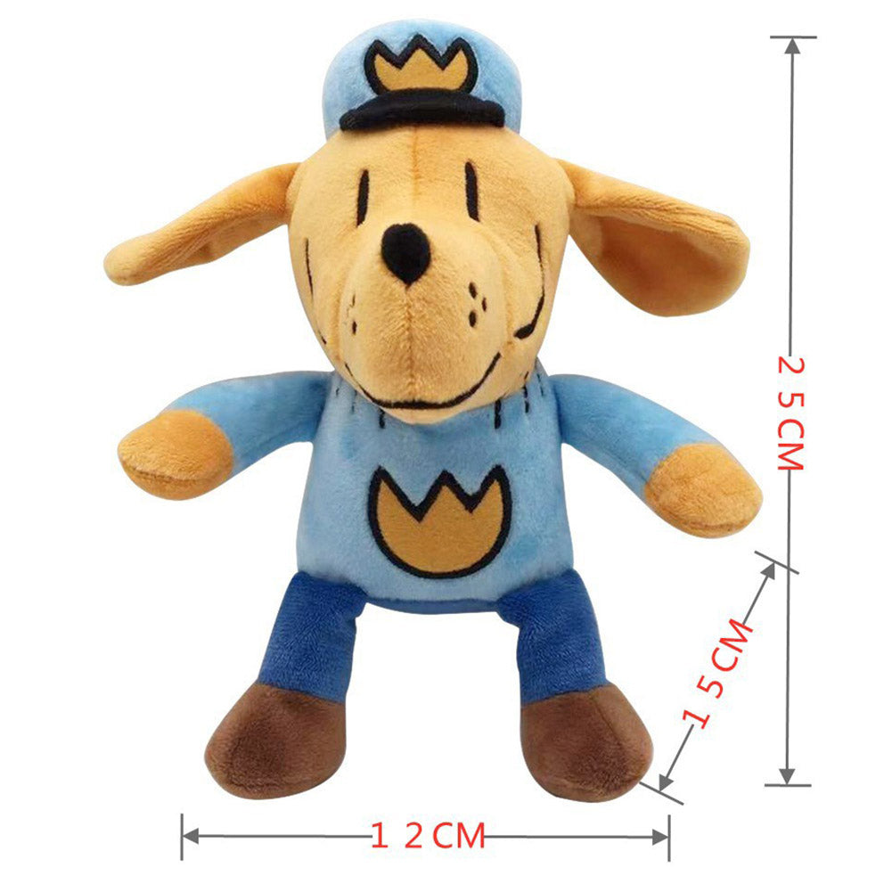 DOG MAN Plüschtiere Cartoon weiche Plüschpuppen Maskottchen Geburtstag Weihnachten Geschenk