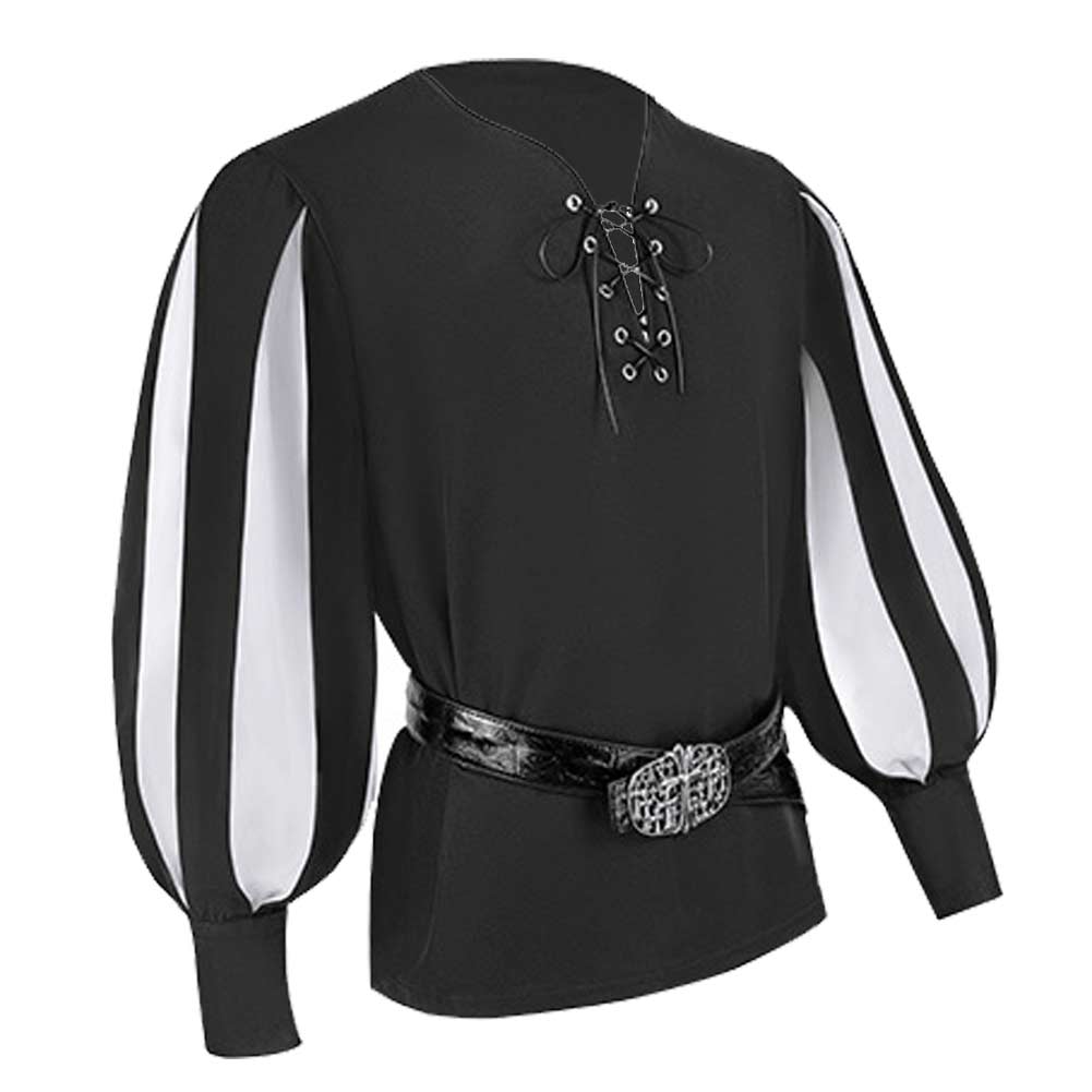 Erwachsene Herren Retro Mittelalter Ritter Cosplay Kostüm Top Gürtel Outfits Halloween Karneval Party Anzug