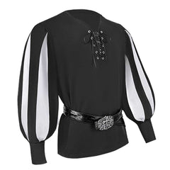 Erwachsene Herren Retro Mittelalter Ritter Cosplay Kostüm Top Gürtel Outfits Halloween Karneval Party Anzug