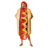 Erwachsene Hot Dog Cosplay Kostüm Outfits Halloween Karneval Anzug Einheitsgröße