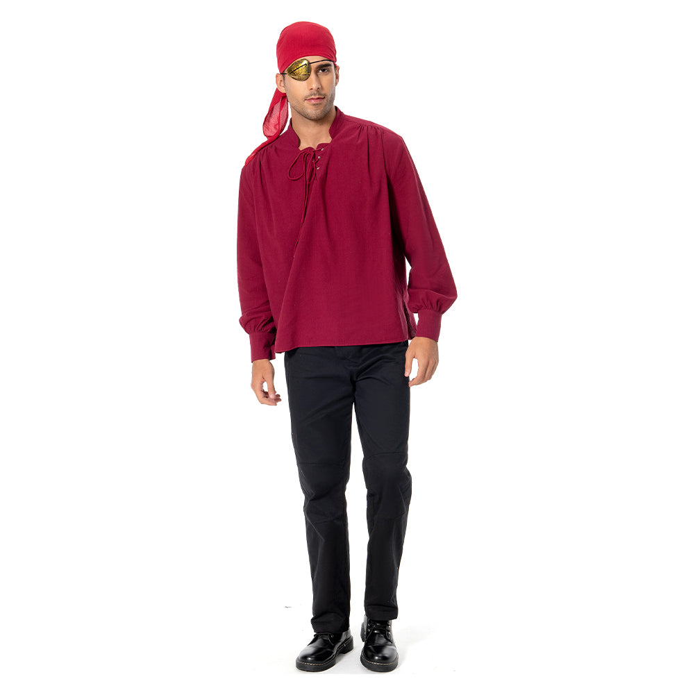 Pirate Cosplay Kostüm Retro Outfits Halloween Karneval Erwachsene Shirt