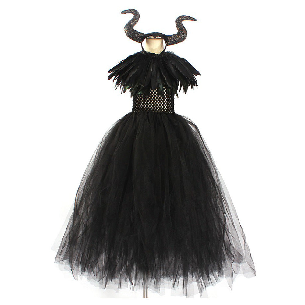 Mädchen Cosplay Kostüm Outfits Halloween Karneval Kinder 5tlg. Kleid
