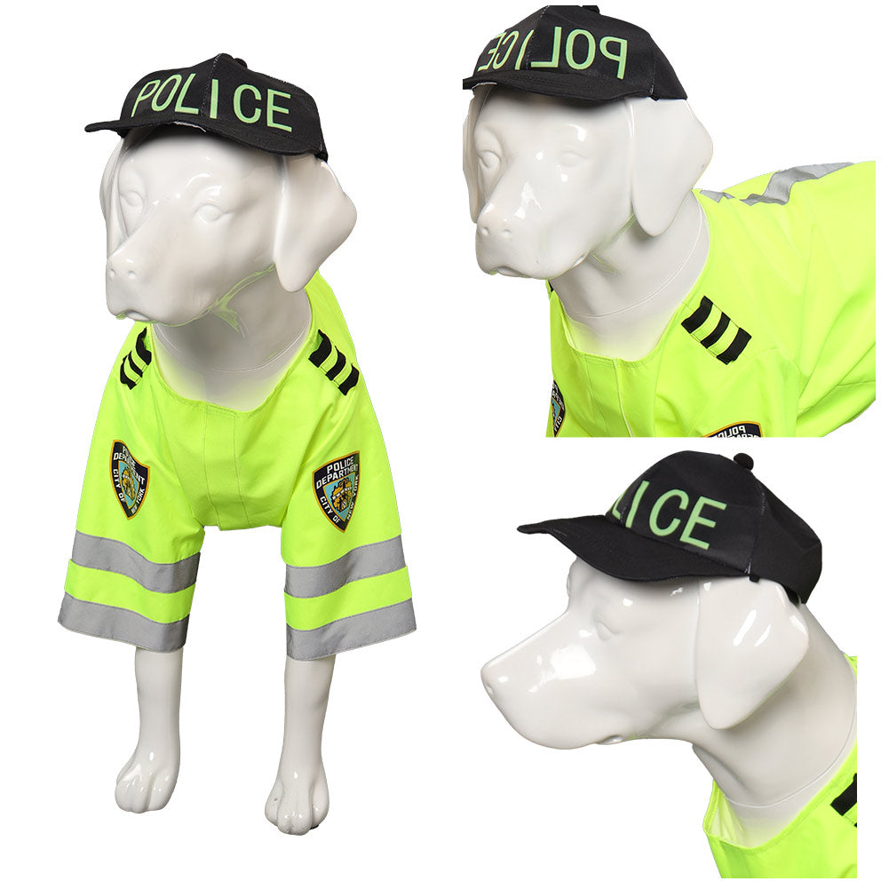 Halloween Cosplay Kostüm Outfits  Haustier Hund Hund Polizei Kostüm für kleine und mittelgroße Hunde