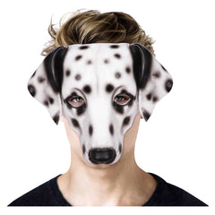 Gefleckter Hund Maske Cosplay Latex Masken Helm Maskerade Halloween Party Kostüm Requisiten