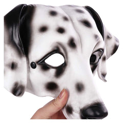 Gefleckter Hund Maske Cosplay Latex Masken Helm Maskerade Halloween Party Kostüm Requisiten