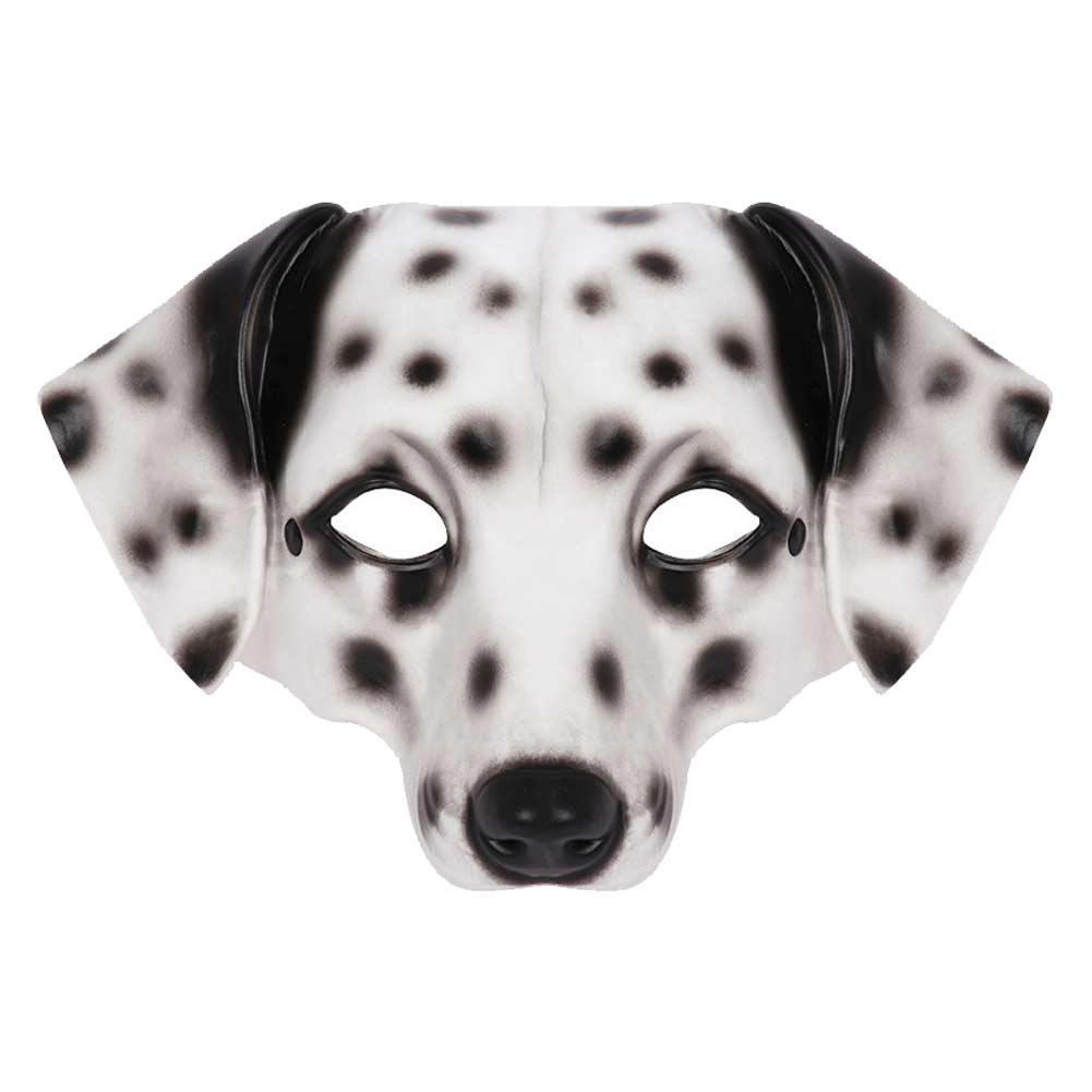Gefleckter Hund Maske Cosplay Latex Masken Helm Maskerade Halloween Party Kostüm Requisiten
