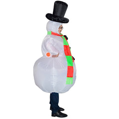 Aufblasbares Schneemann Weihnachten Fettkostüm Cosplay Karneval Erwachsene Kostüm