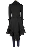 Halloween Damen victorianische Smoking-Jacke Frack Steampunk Jacke