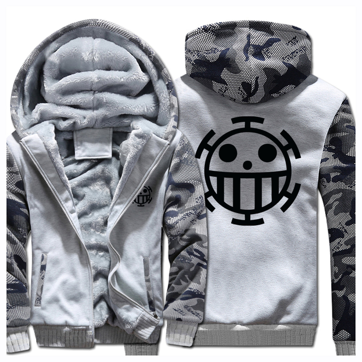 Trafalgar D. Water Law Oine Piece Hoodie Kaputzepullover winter warm Hoodie für Erwachsene