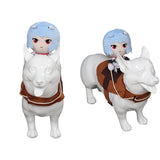 Halloween Karneval Anzug Ayanami Rei Haustier Hunde Kleidung Ritter Stil mit Puppe